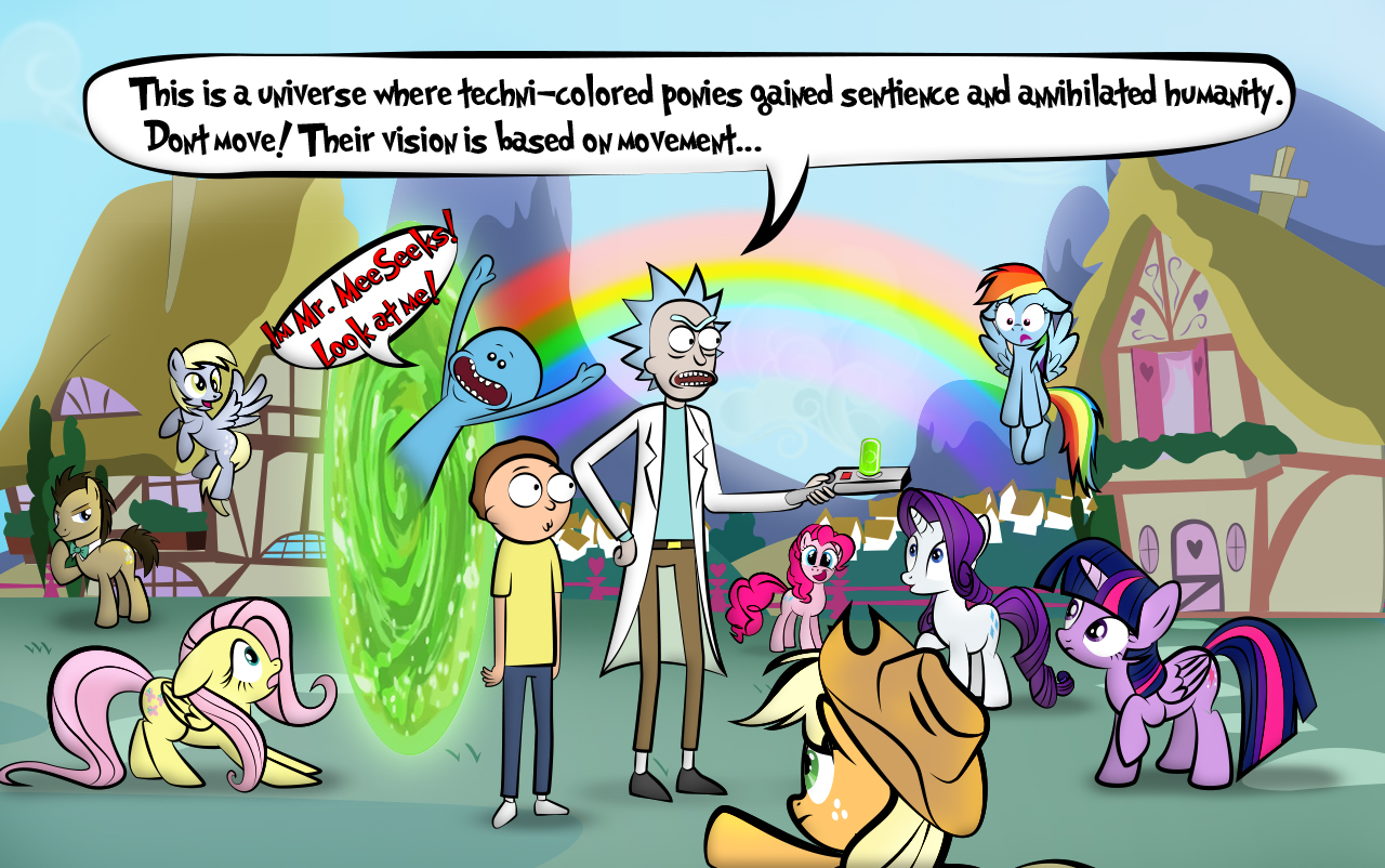 Rick and Morty visit Equestria