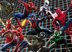 Versions of Spider-Man by x-Moonlight-Dreams-x