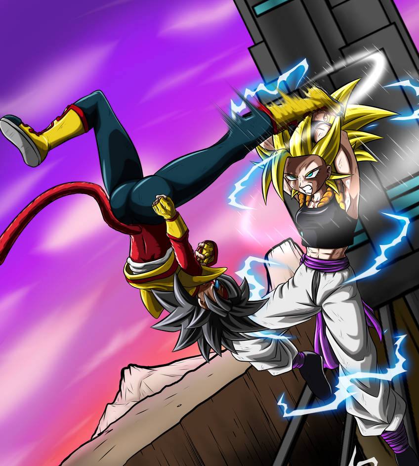 Super Baby (Ranch SSJ4) vs Caulale (SSJ2) by Chancellord on DeviantArt