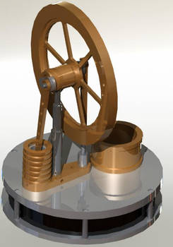 Stirling motor SolidWorks