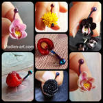 Berries and flowers belly button piercing by Madlen-art