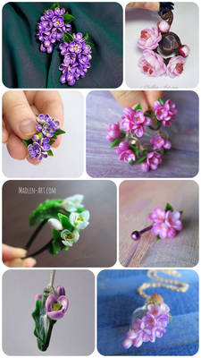 Spring flowers jewelry fairytale