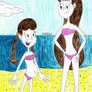 Limba and Olivia (Beach)