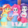 EG - Hot Spring! (Sunset, Pinkie, Rarity) Pt.1