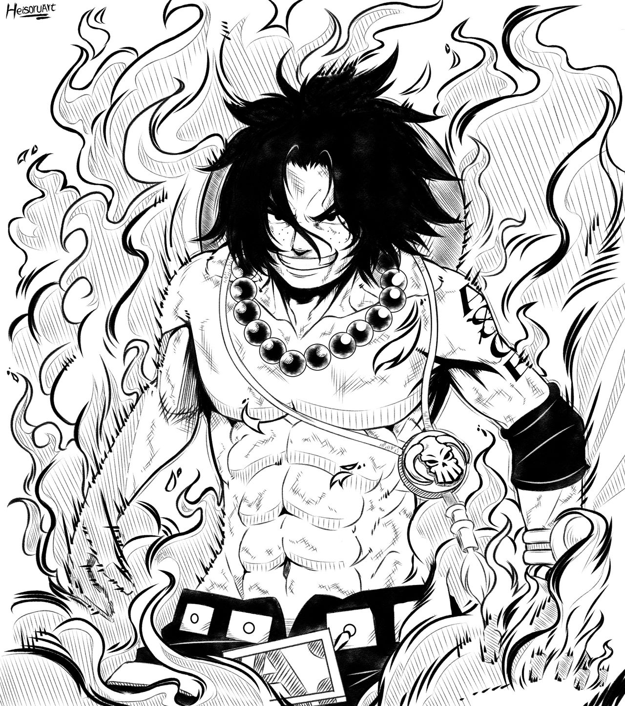 Commemorating One Piece S Chapter 1000 Ace 2 2 By Heisoruwill On Deviantart
