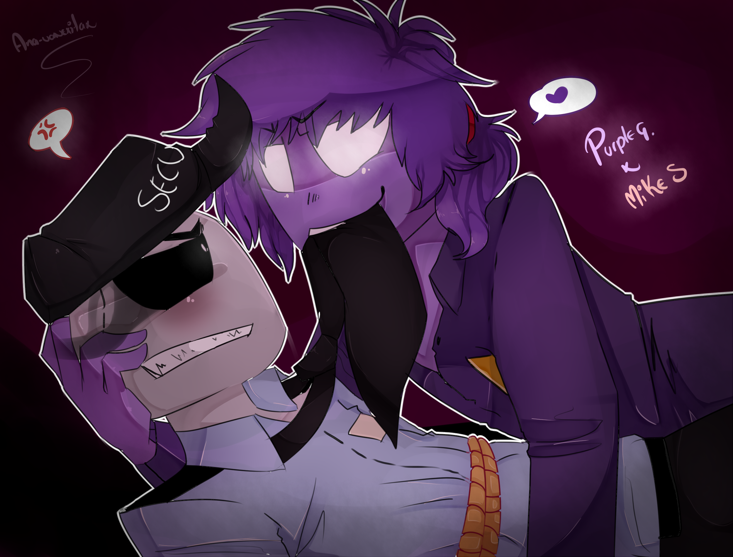 Purple Guy X Mike Favourites By Kaileighmd2001 On DeviantArt.