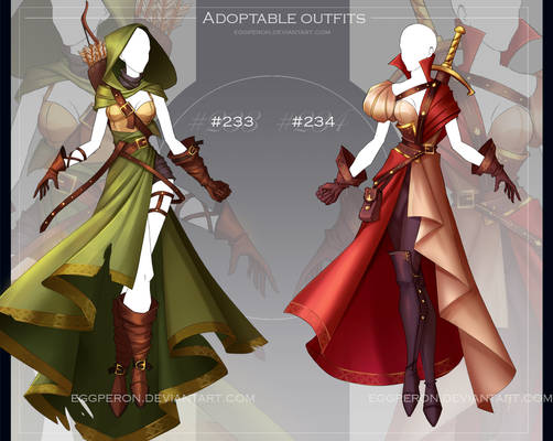 [closed] adoptable outfits auction #233-234