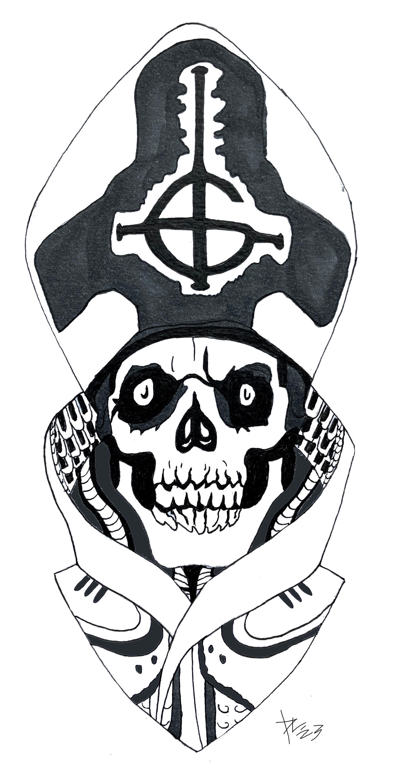 Ghost Band Papa Emeritus Tattoo Design by PuddinGal4302 on DeviantArt