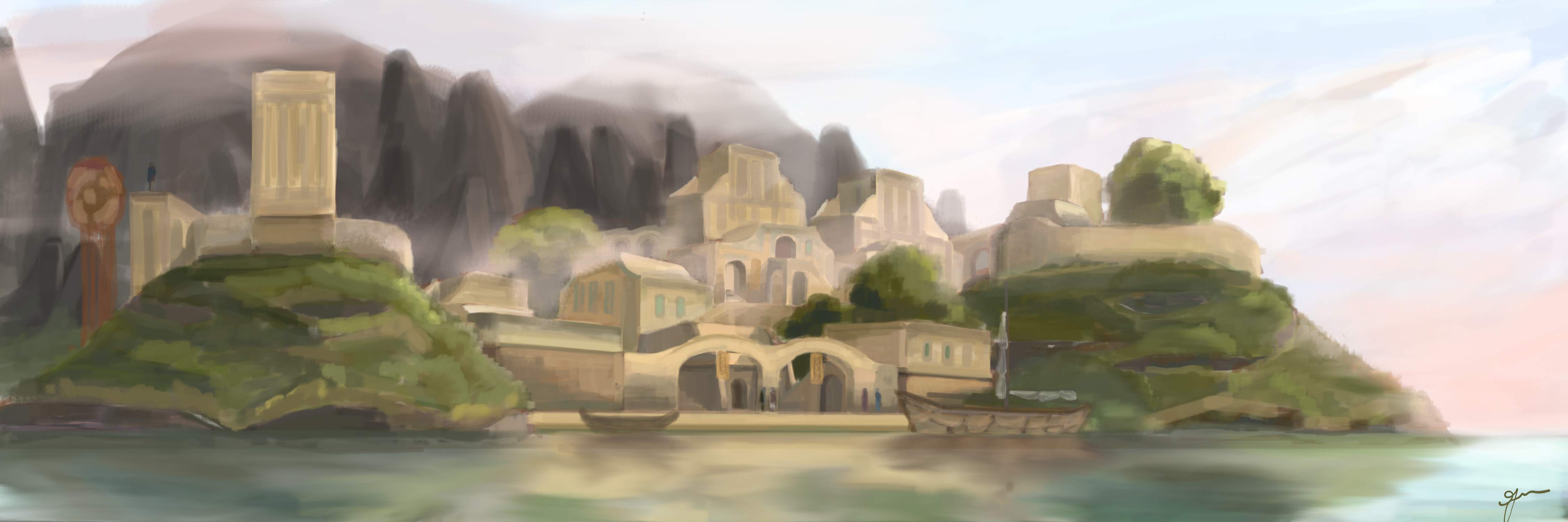 Morrowind. Suran on lake Masobi.