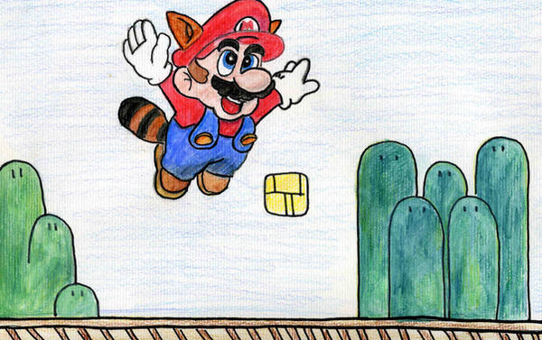 Mario Raxon Raccoon Mario by illustr8er91 on DeviantArt