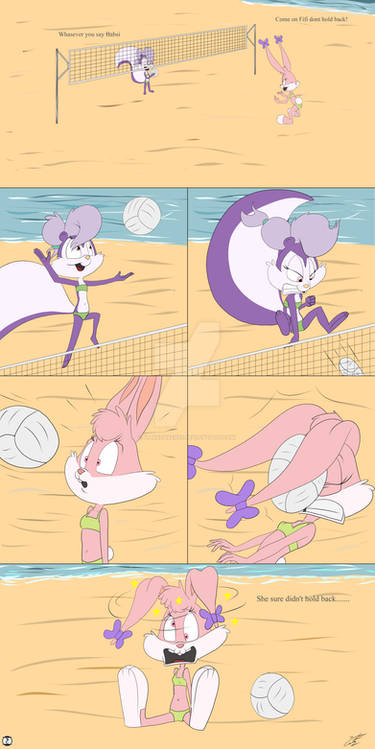 Fifi and Babs Volleyball