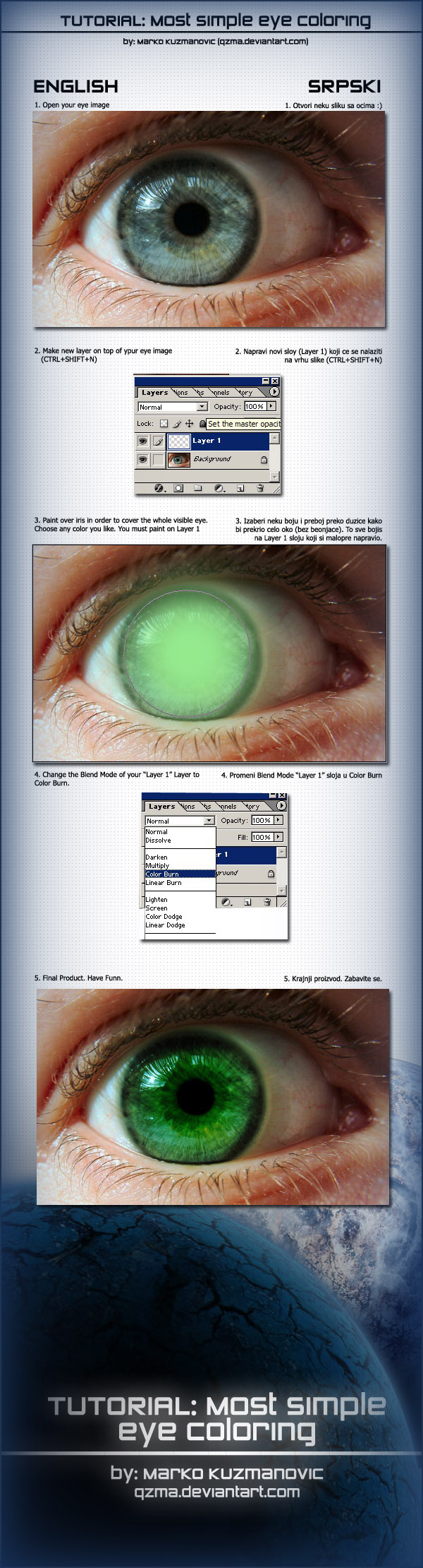 Simple Eye Coloring Tutorial