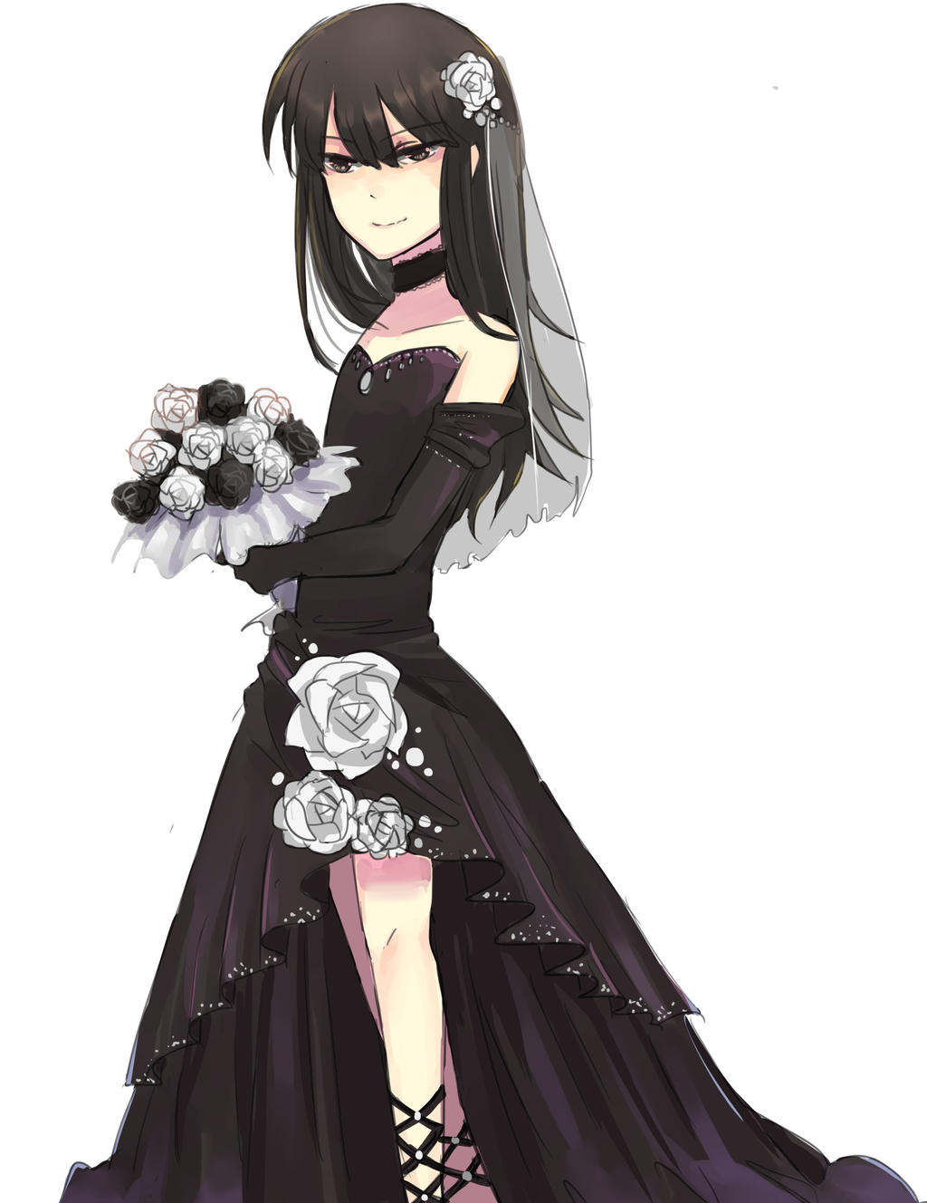 Black wedding dress by MythPy on DeviantArt