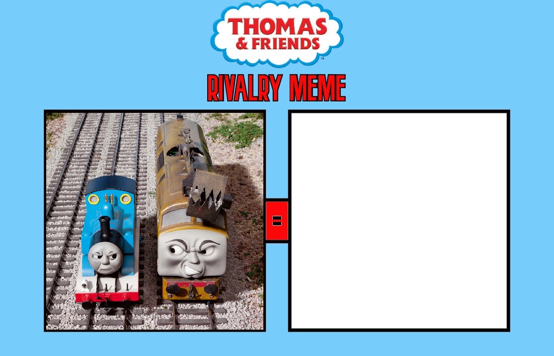 Thomas and Diesel 10 Rivalry Meme by TotalDramaGuy95 on DeviantArt