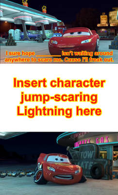 Who scares Lightning McQueen?