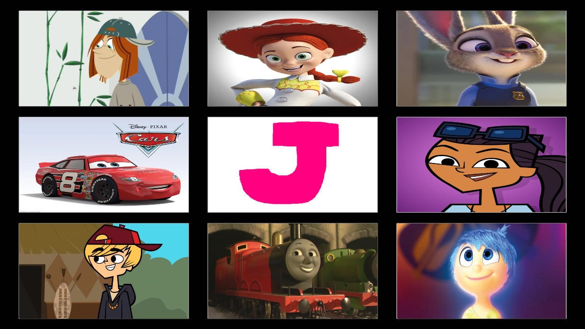 Letter R J Characters My favorite Letter J characters by TotalDramaGuy95 on DeviantArt
