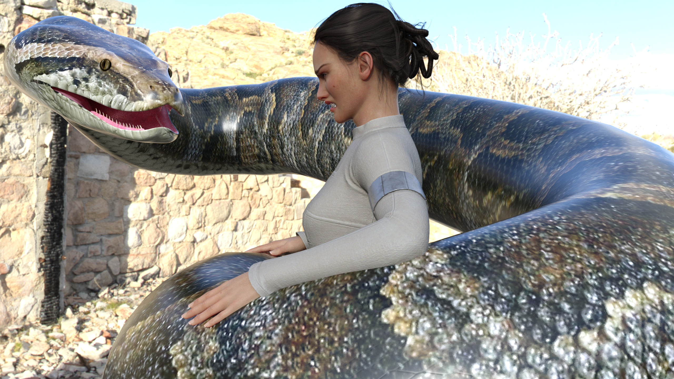 3d Daz Python Daz 3D - Padme Amidala vs Python (Titanoboa) 18 by delta-28 on DeviantArt