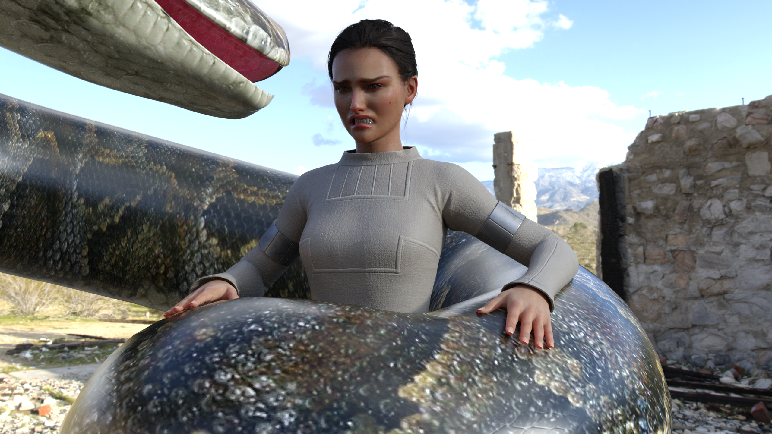 3d Daz Python Daz 3D - Padme Amidala vs Python (Titanoboa) 16 by delta-28 on DeviantArt