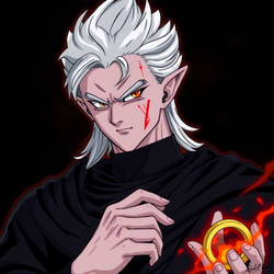 Nathan Hughes Dragon Ball Super art style, tall da