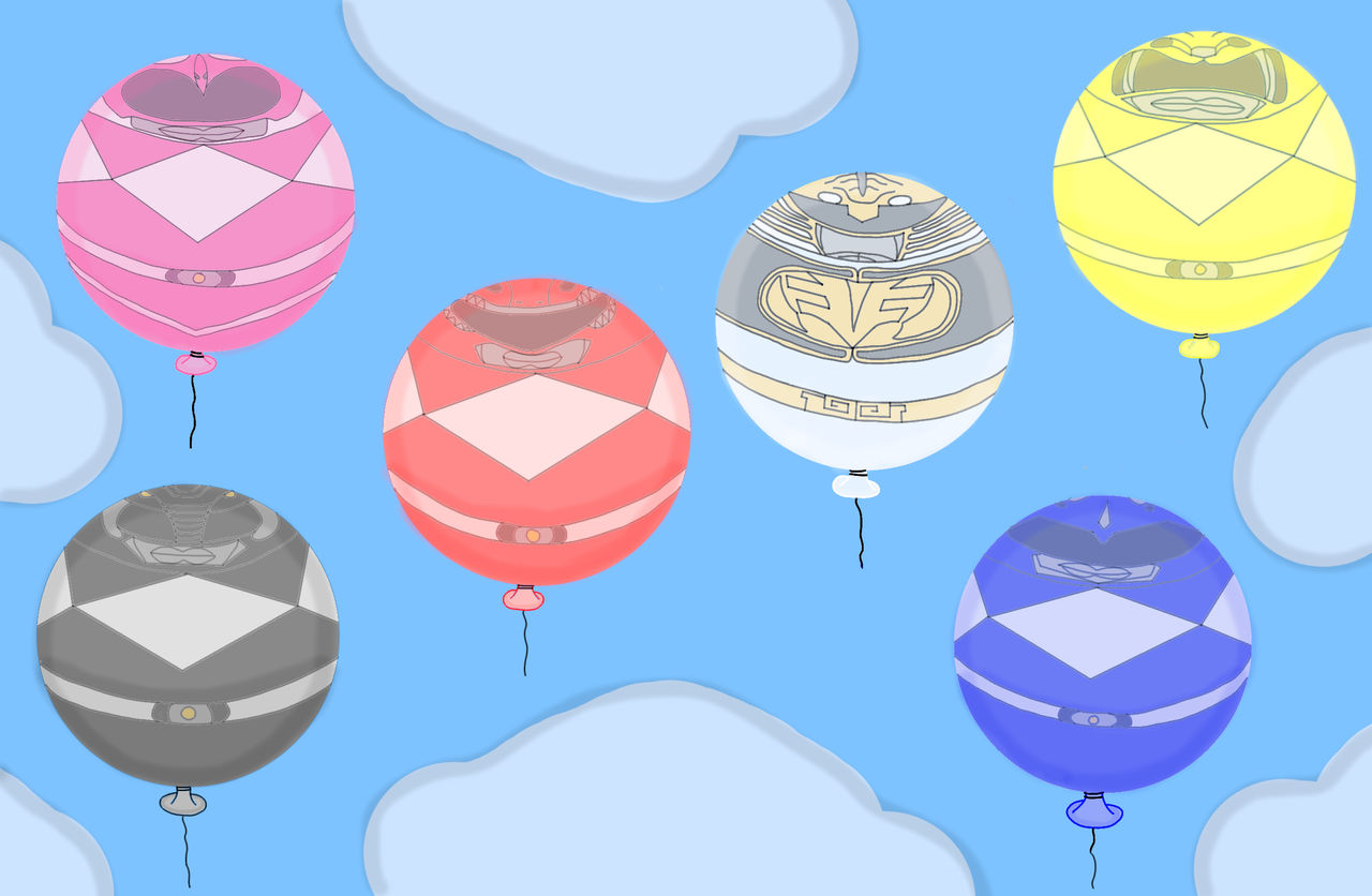 MMPR(2) - Balloon Transformation (Full Team) by RandomCzuk on DeviantArt