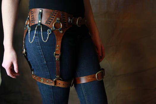 Steampunk Leather Harness