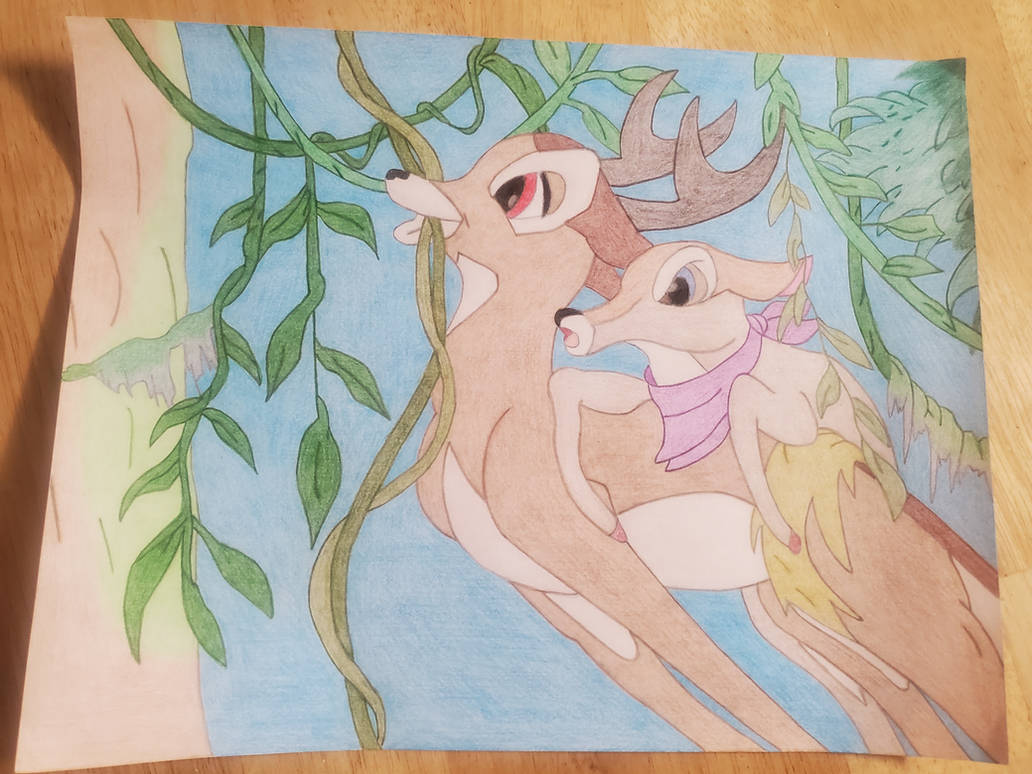 Faline Deviantart Bambi and Faline by AngelWolfArts1 on DeviantArt