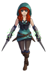 Nuzlocke RWBY Collab - Huntress Sara by Krisantyne