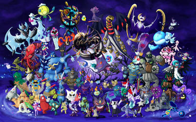 Gotta Draw 'em All: Ghost Type Collaboration by Krisantyne