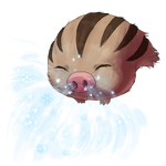 Swinub used Powder Snow! by Krisantyne