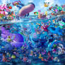 Gotta Draw 'em All: Water Type Collaboration
