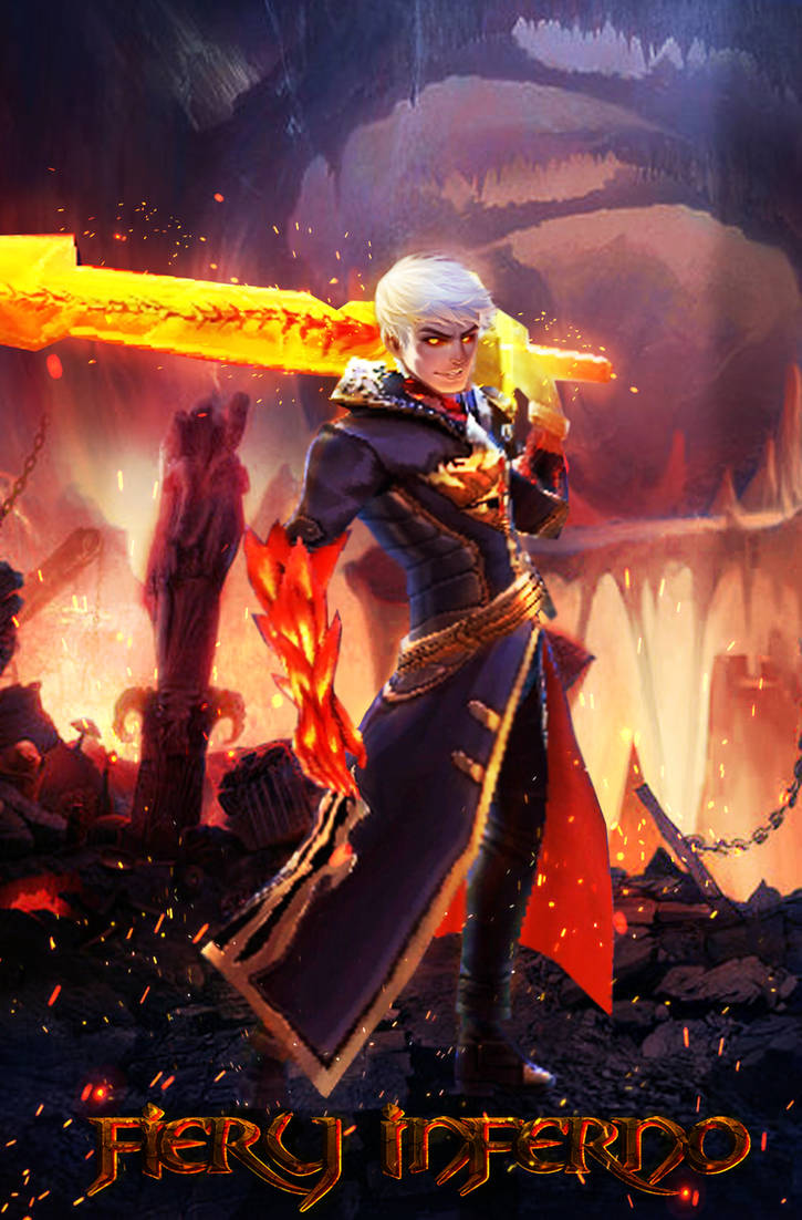 Fiery Inferno Skin  Alucard of Mobile  Legends  by Laxzear on 