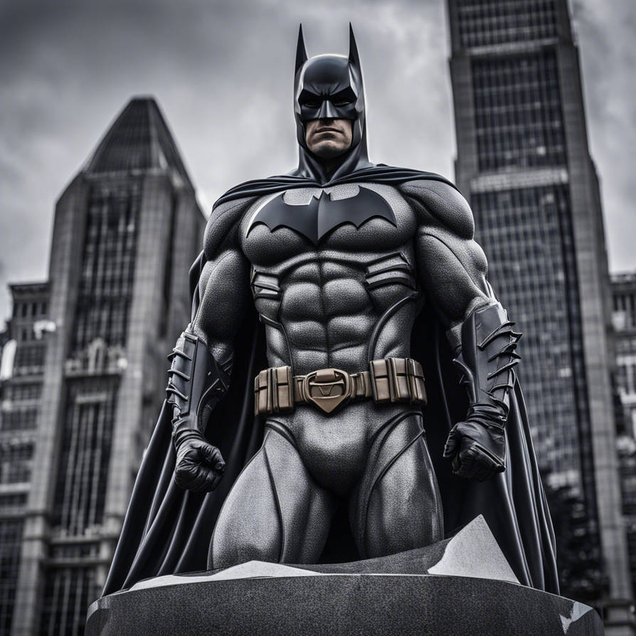 Granite Statue Of Batman by newyrican on DeviantArt