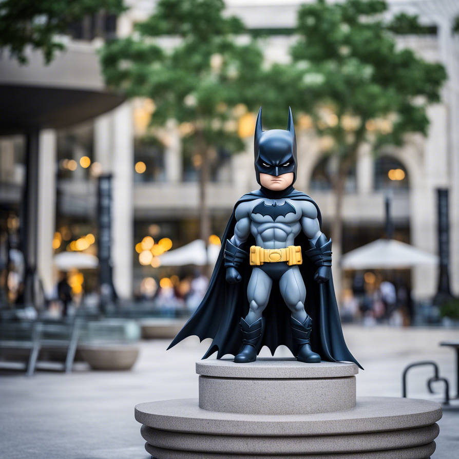 Chibi Granite Statue Of Batman by newyrican on DeviantArt