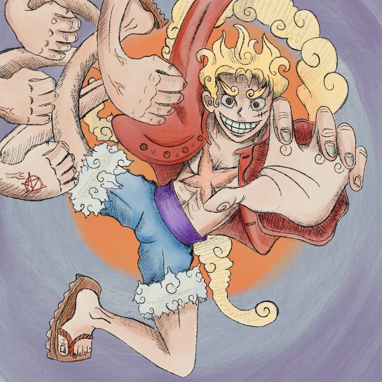 Monkey D. Luffy (Gear 5)  UPDATED by B-a-i-o-r-e-t-t-o on DeviantArt