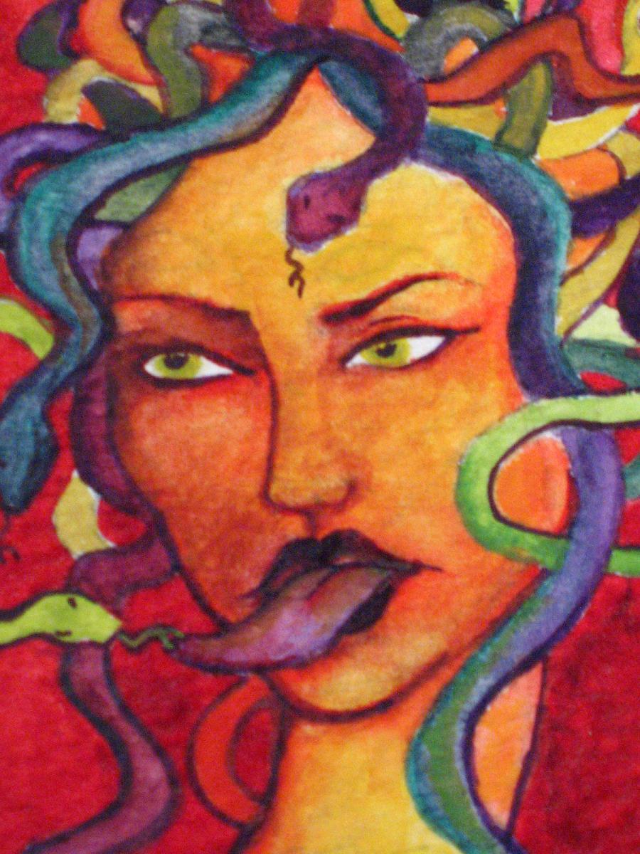 Medusa ACEO closeup