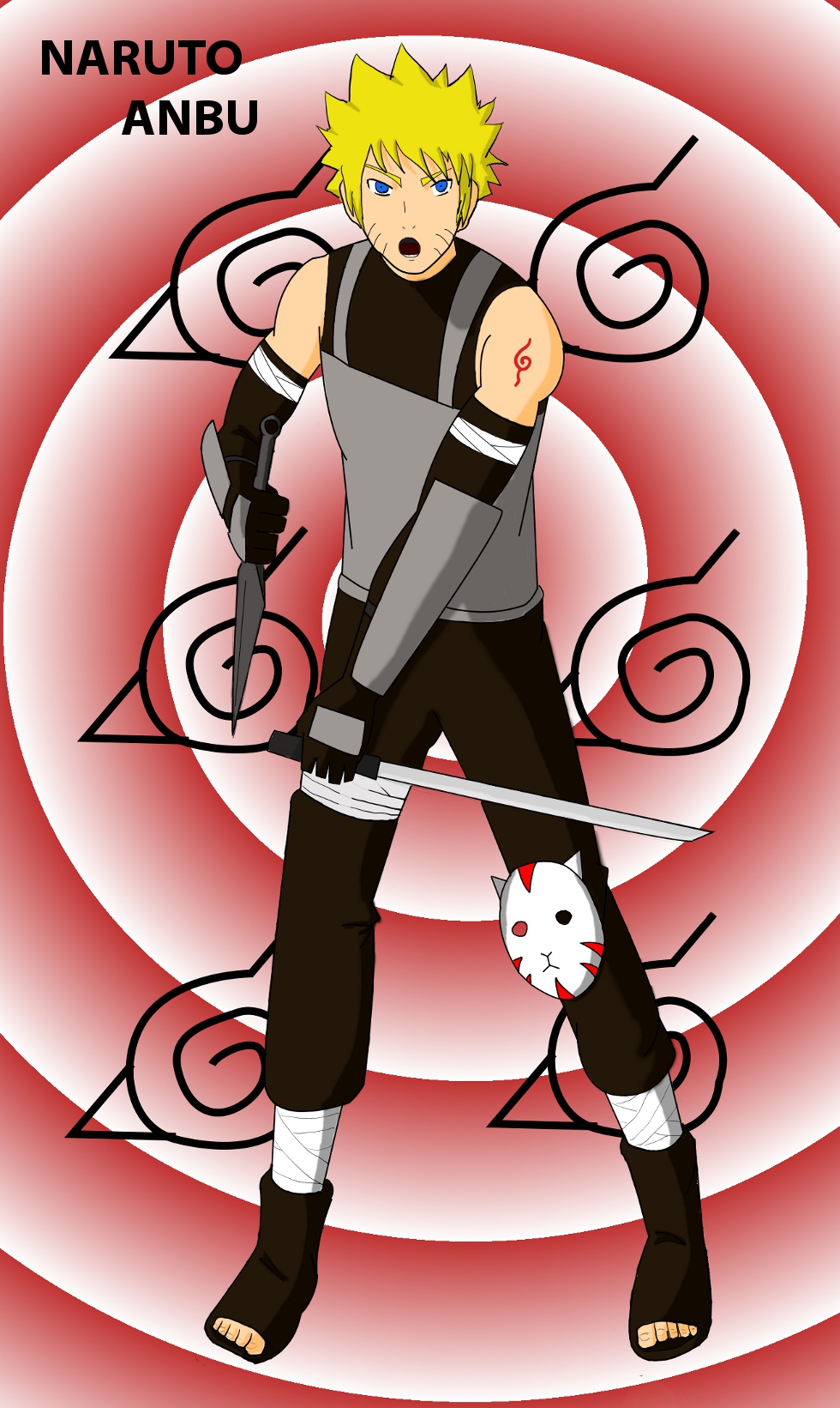 Naruto Vector: Equipe ANBU