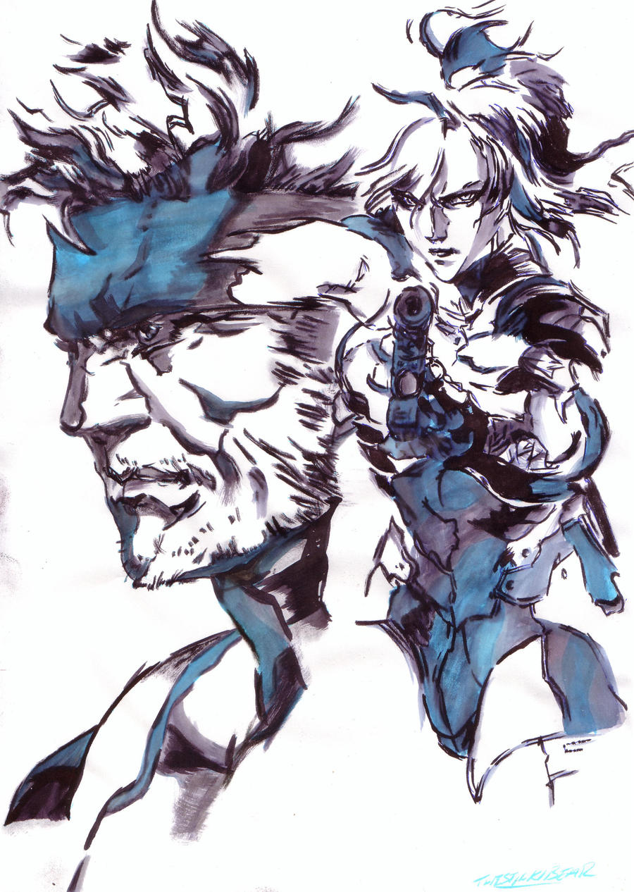 Solid Snake and Raiden Yoji Shinkawa by Thestickibear on DeviantArt