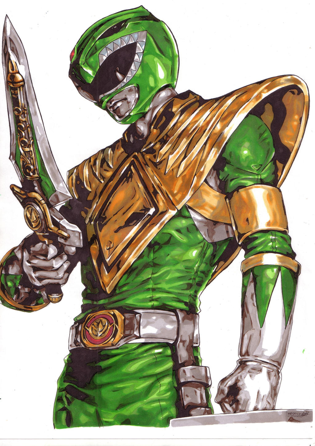 Green Ranger! by Thestickibear on DeviantArt