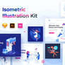 Isometric illustration kit   People