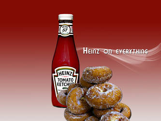 Heinz ketchup on all