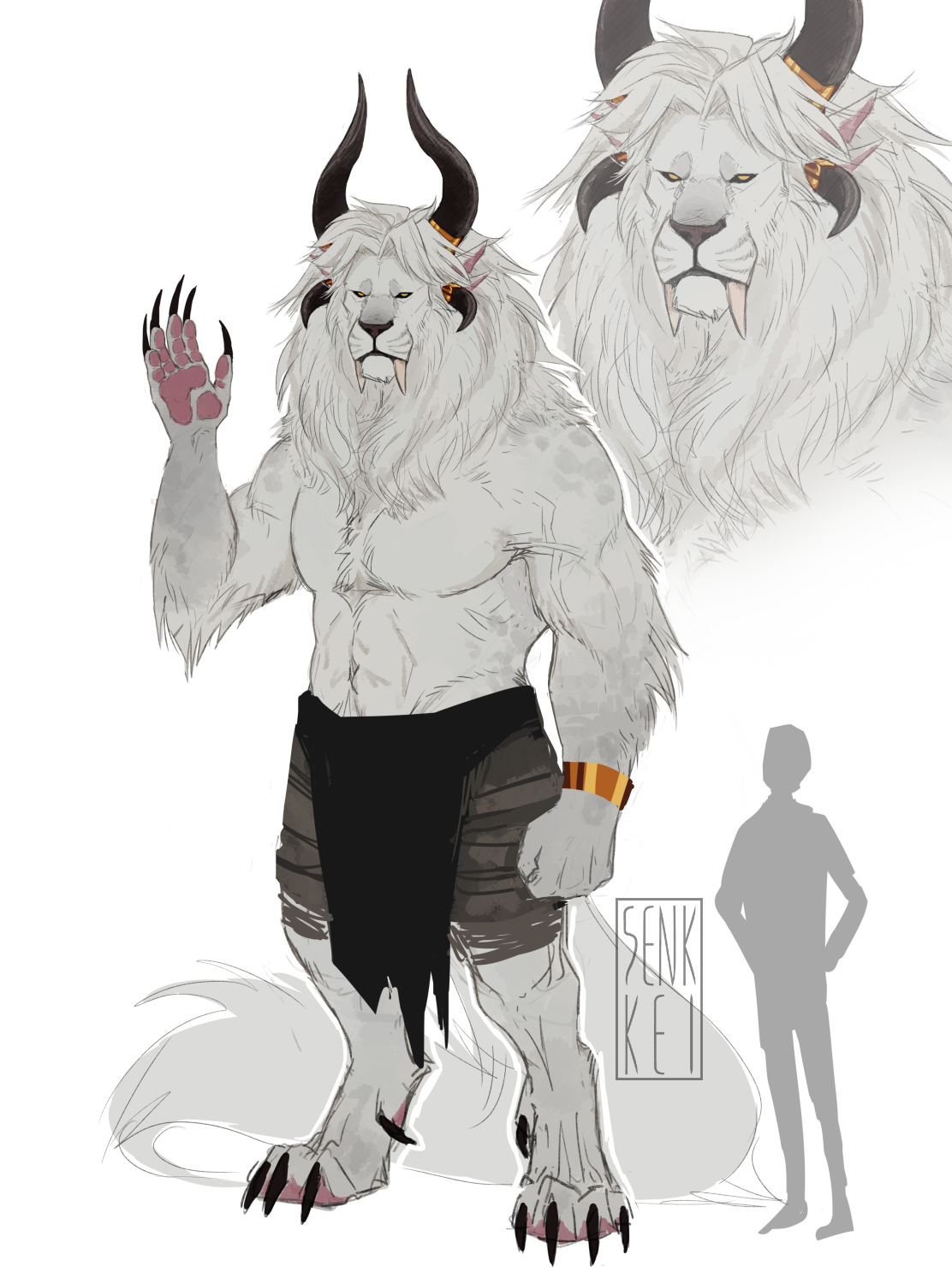 Charr Transformation charr says hi by Senkkei on DeviantArt