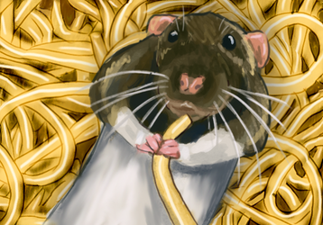 Rat With Spaghetti