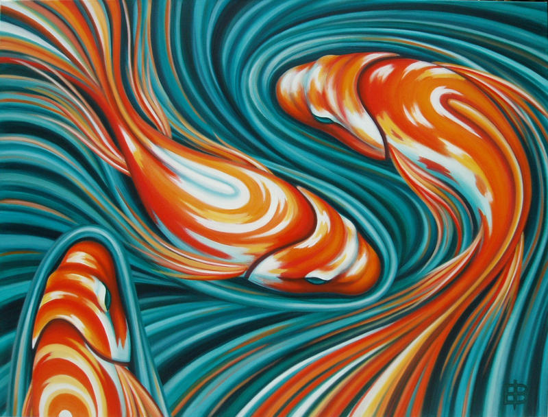 Swirling Koi II