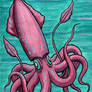 Squid watercolour