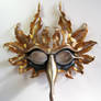 Sun and Moon leather bird mask