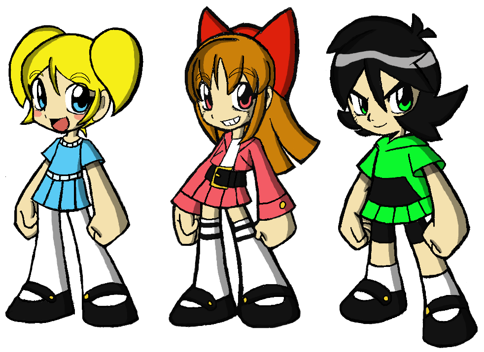 Powerpuff Style. Deviantart Powerpuff Girls: Anime style by Homey104 on DeviantArt
