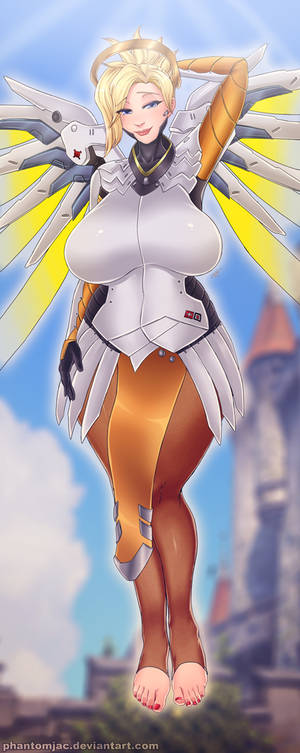 Busty AF Mercy Clothed