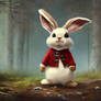 AI Art - Long-eared rabbit in the woods