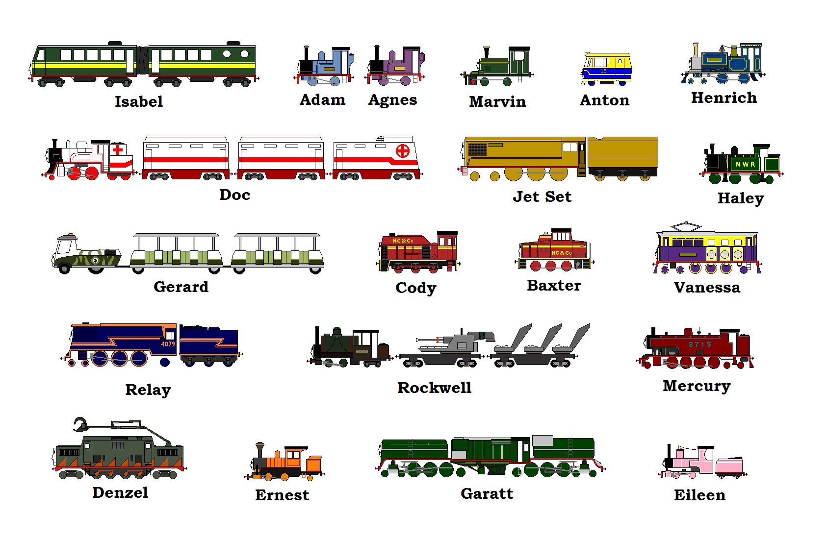 Printable Thomas And Friends Characters