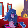 Princess Luna Comforts A Grieving Twilight